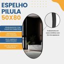 Ver mais imagens de Kit com 2 Unidades Espelho Oval de Parede 50x80cm