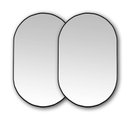 Ver imagem 1 de Kit com 2 Unidades Espelho Oval de Parede 50x80cm