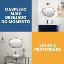 Ver mais imagens de Espelho Decorativo Rocha 60x40cm Orgânico de Parede