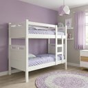 Ver imagem 2 de Beliche Jaspe com Escada Integrada e Guarda Corpo com Colchões D33 para Quarto Infantil - Branca