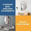 Ver mais imagens de Espelho Decorativo Modelo Orgânico 60x40cm