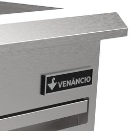 Conservador de Fritura Elétrico Venâncio Linha Prime Aço Inox Uma Cuba Aquecedor 18" 110v - 2