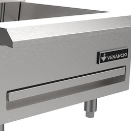 Conservador de Fritura Elétrico Venâncio Linha Prime Aço Inox Uma Cuba Aquecedor 18" 110v - 3