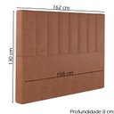 Ver imagem 4 de Cabeceira Queen 158 cm Dubai Veludo Terracota Soon