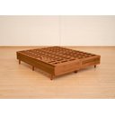 Ver imagem 3 de Cama Box Rústica Queen Size Bipartida Serenelife - Imbuia