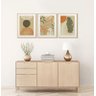 Kit 3 Quadros Decorativos Formas Abstrato Boho Verde - 2