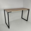 Ver imagem 4 de Mesa para Escritório 120 cm no Estilo Industrial com Pés em Metal Natura