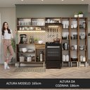 Ver imagem 6 de Armário de Cozinha Completa 261cm Rustic Emilly Madesa 08