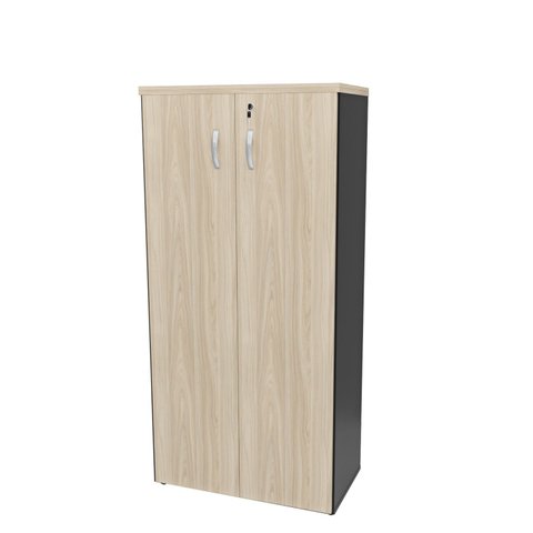 Conjunto Mesa Pedestal e Armário Alto Escritório Netmobil - Dubai/preto