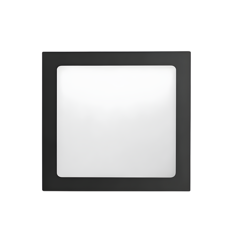 Luminária Painel Preto Lys Led Taschibra 24w Quadrado Embutir - 4000k Luz Neutra