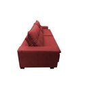 Ver imagem 4 de Sofá Retrátil e Reclinavel Oklahoma 2,22 Mts com Molas e Pillow no Assento Tecido Suede Vermelho