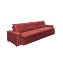 Ver imagem 3 de Sofá Retrátil e Reclinavel Oklahoma 2,22 Mts com Molas e Pillow no Assento Tecido Suede Vermelho