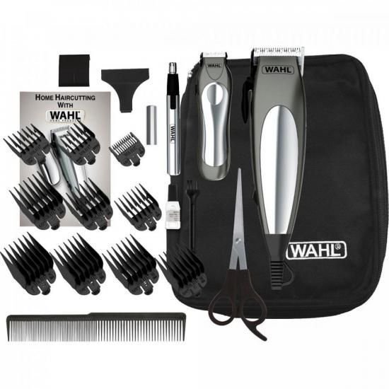 Kit de Máquina de Corte e Aparador Wahl Deluxe Groom Pro 220v