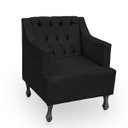 Ver imagem 4 de Kit 2 Poltronas para Sala de Estar Clássica Confortável e Reforçada Suede Elizabeth