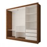 Guarda-roupa Casal Sophia 3 Portas 3 Gavetas com Espelho - Panorama Móveis - 5