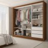 Guarda-roupa Casal Sophia 3 Portas 3 Gavetas com Espelho - Panorama Móveis - 2