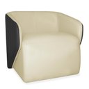 Ver imagem 2 de Poltrona Decorativa Castiel Sala de Estar Couro Offwhite G34 - Gran Belo