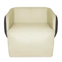 Ver imagem 5 de Poltrona Decorativa Castiel Sala de Estar Couro Offwhite G34 - Gran Belo