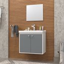 Ver imagem 1 de Gabinete Armario para Banheiro Bergamo 51cm com Cuba