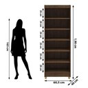 Ver imagem 4 de Multiuso 2 Portas Line - Imbuia Rústico