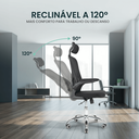 Ver imagem 5 de Cadeira de Escritório Diretor com Encosto de Cabeça Flink Healer Preto