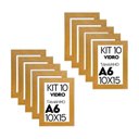 Ver imagem 2 de Porta Retrato de Vidro 10x15cm Kit com 10 Unidades Lembrancinha de Festa
