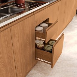 Cozinha Projetada 390cm 18 Portas 3 Gavetas Ciela Kappesberg - 5