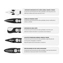 Ver imagem 4 de Kit Conjunto Alicate 5 em 1 Cortador Descascador Crimpador