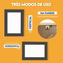 Ver imagem 5 de Porta Retrato de Vidro 15x21cm Moldura para Fotos para uso na Vertical e Horizontal