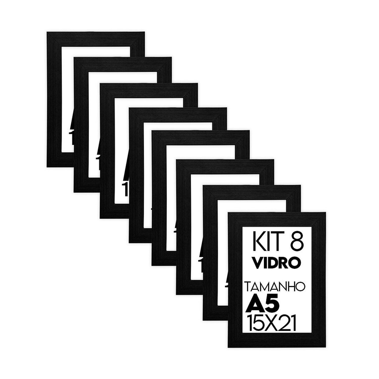 Porta Retrato de Vidro 15x21cm Kit com 8 Unidades Lembrancinha de Festa - 2