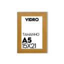 Ver imagem 2 de Porta Retrato de Vidro 15x21cm Moldura para Fotos para uso na Vertical e Horizontal