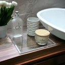 Ver imagem 1 de Bandeja Diamantada Acrilico Cristal 20x20