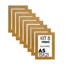 Ver imagem 2 de Porta Retrato de Vidro 15x21cm Kit com 8 Unidades Lembrancinha de Festa