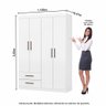 Guarda-roupa Casal Modulado Hercules 9 Portas 4 Gavetas - 4