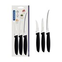 Ver imagem 2 de Jogo Facas Inox 3 Peças Plenus Preto Tramontina