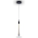 Ver imagem 1 de Lustre Pendente Gota Brilho Preto Cristal Led Domum