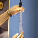 Ver imagem 5 de Lustre Pendente Gota Brilho Preto Cristal Led Domum