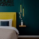 Ver imagem 3 de Lustre Pendente Gota Brilho Preto Cristal Led Domum