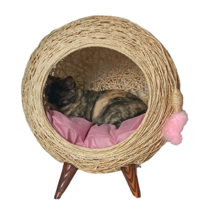 Arranhador gatos toca Palha