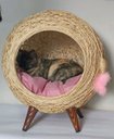 Ver imagem 2 de Arranhador Gatos Toca Palha