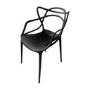 Ver imagem 2 de Kit 10 Cadeiras Allegra Master Polipropileno para Sala de Jantar - Preto