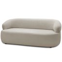 Ver imagem 2 de Sofá 2 Lugares Orgânico Sala de Estar Living 140cm Carmen F04 Veludo Bege - Lyam Decor
