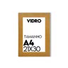 Porta Retrato de Vidro 21x30cm Moldura para Fotos uso na Vertical e Horizontal - 2