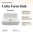 Ver mais imagens de Cuba Cozinha Farm Sink Romana 65 cm Estilo Fazenda Avental