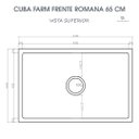 Ver imagem 6 de Cuba Cozinha Farm Sink Romana 65 Cm Estilo Fazenda Avental