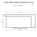 Ver imagem 7 de Cuba Cozinha Farm Sink Romana 65 Cm Estilo Fazenda Avental