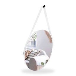 Espelho Adnet Redondo 30cm com Alça e Suporte para Sala Quarto Banheiro Hall - 3