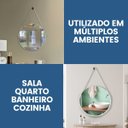 Ver mais imagens de Espelho Adnet Redondo 30cm com Alça e Suporte para Sala Quarto Banheiro Hall
