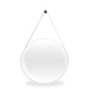 Ver imagem 4 de Espelho Adnet Redondo 50cm com Alça e Suporte para Sala Hall Lavabo Banheiro Quarto