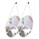 Ver imagem 2 de Espelho Adnet Redondo 30cm Kit com 2 Unidades para Banheiro Hall Sala